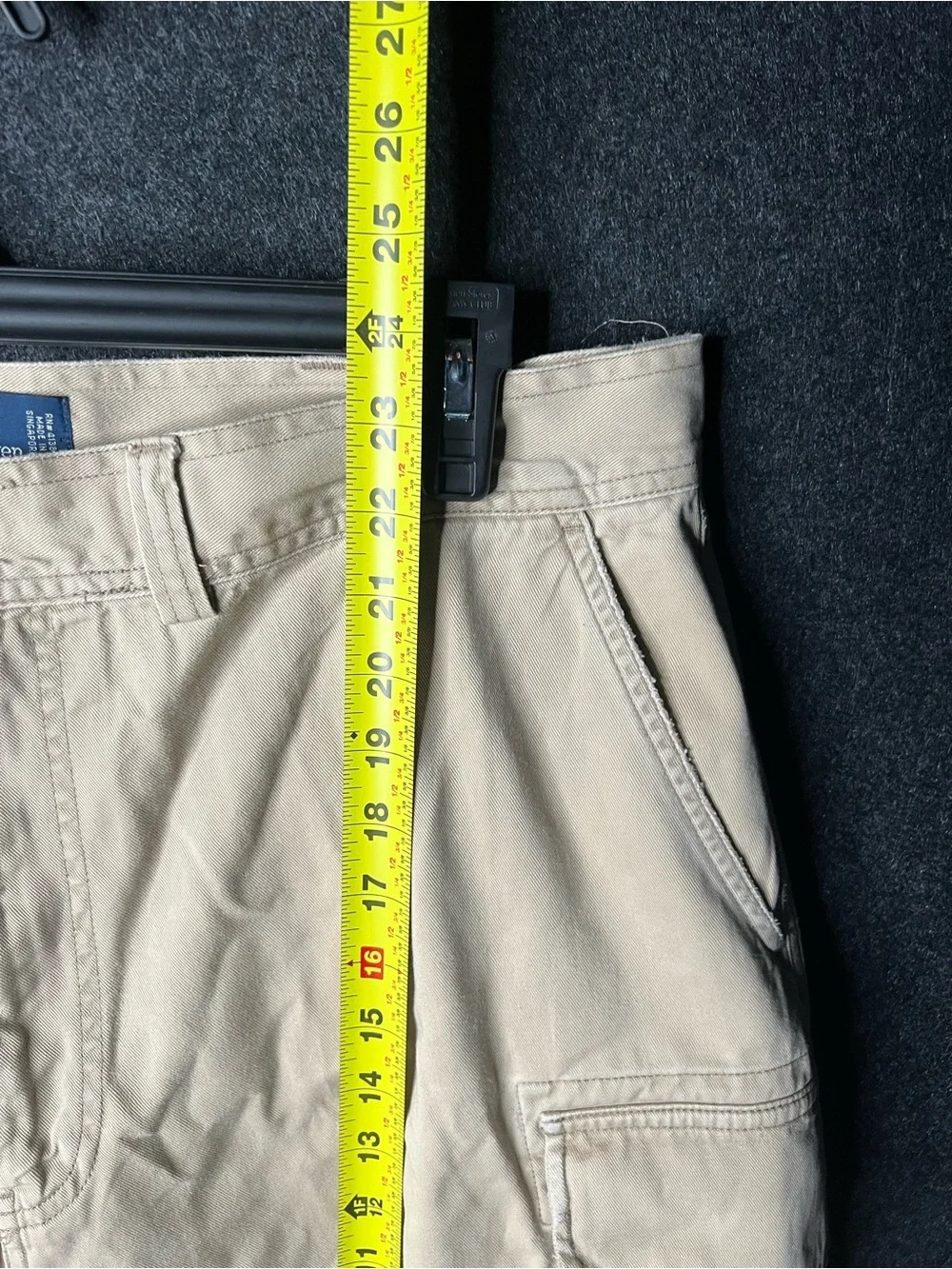 VTG Polo Ralph Lauren‎ Beige Cargo Shorts Men’s Size 36 Relaxed Fit Utility Y2K